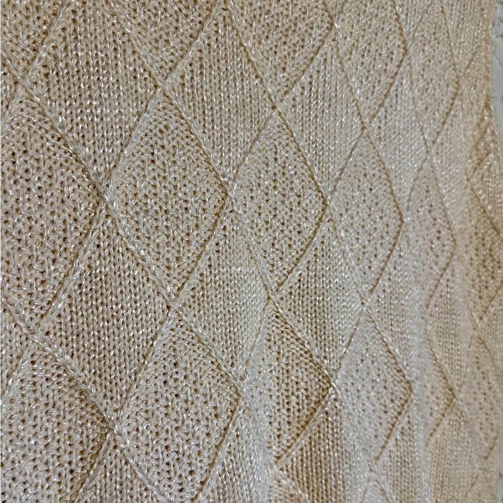 Vintage Rafaella Beige Knit Vest - Picture 6 of 8